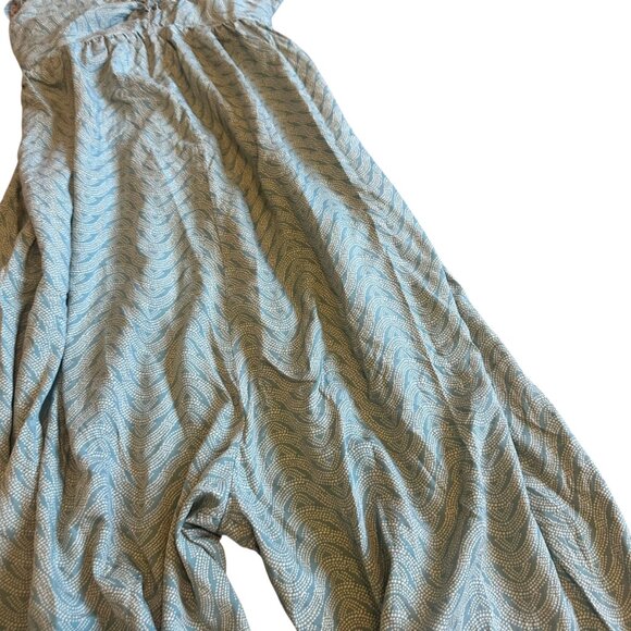 Patagonia Lost Wildflower Spaghetti Strap Crop Jumpsuit Open Tie Back Size Small - Picture 4 of 13